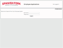 Tablet Screenshot of employee.spanishfork.org